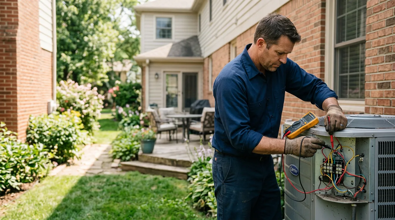 HVAC technician working near Campbell, MO